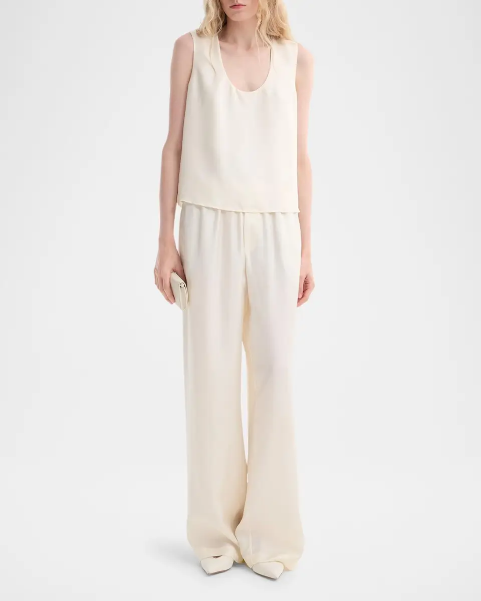 RÓHE Wide-Leg Silk Trousers | Thumbnail 2 RÓHE Wide-Leg Silk Trousers | Thumbnail 2