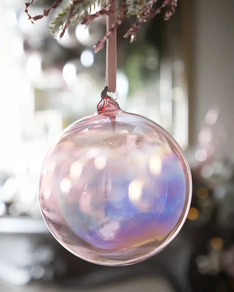 Jim Marvin French Purple Bottle Glass Ball Ornament | Thumbnail 2 Jim Marvin French Purple Bottle Glass Ball Ornament | Thumbnail 2