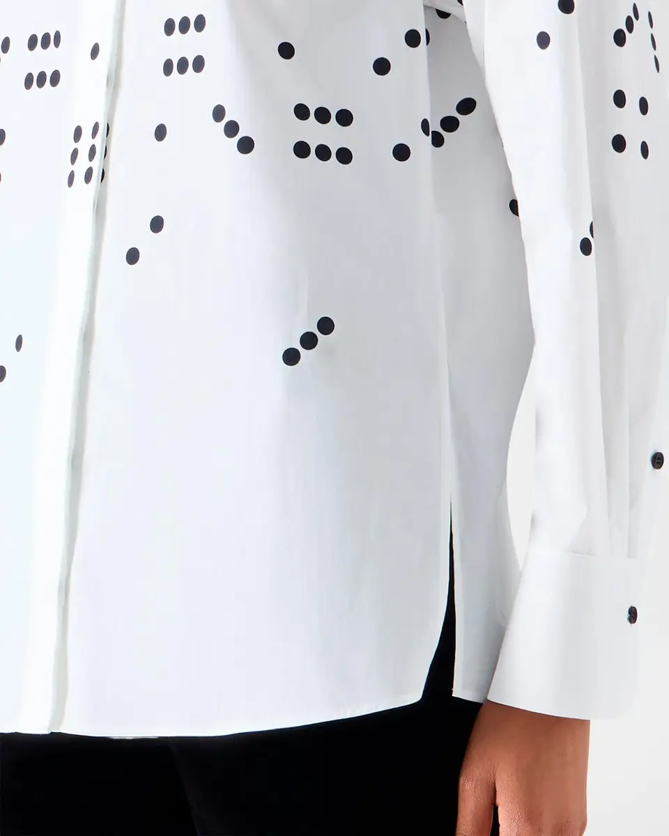 Akris punto Dice Print Poplin Cotton Shirt | Thumbnail 5 Akris punto Dice Print Poplin Cotton Shirt | Thumbnail 5