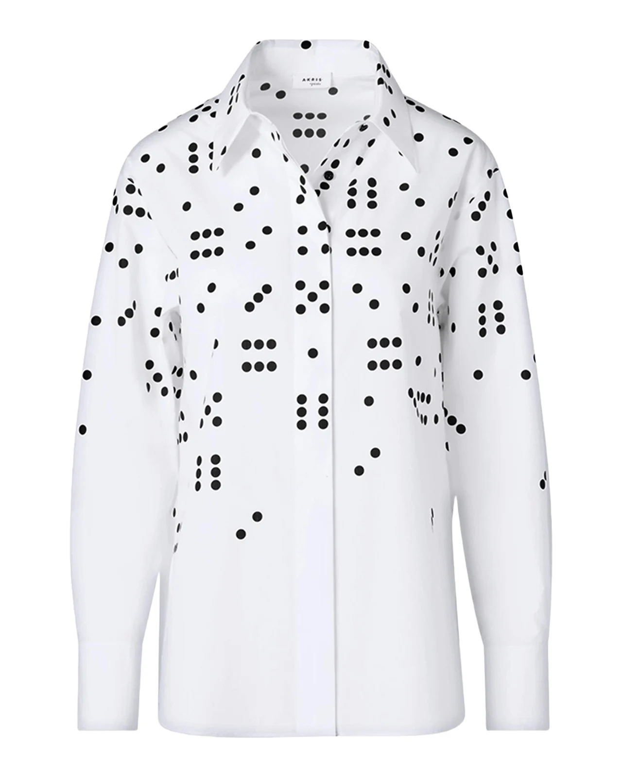 Akris punto Dice Print Poplin Cotton Shirt