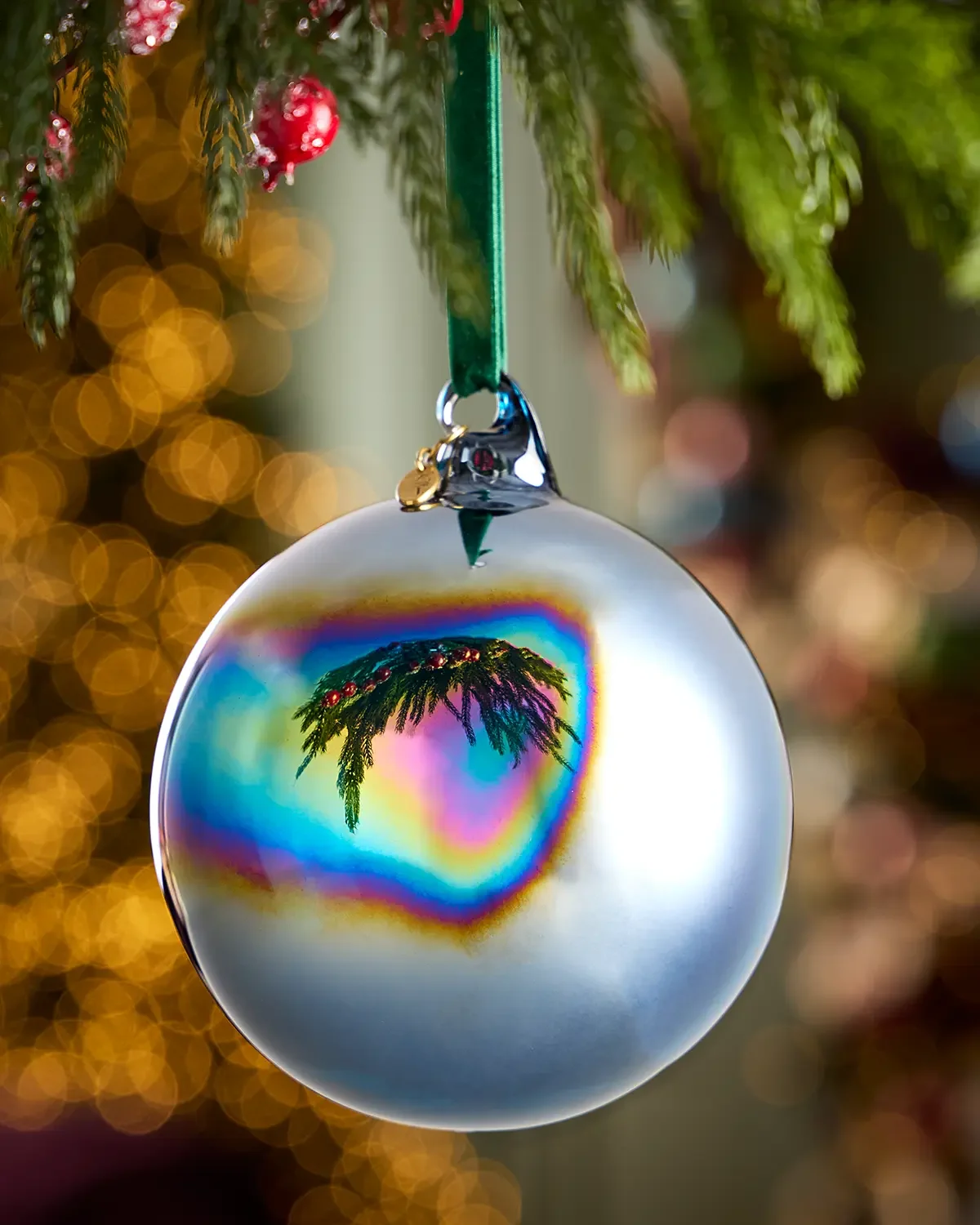 Winward Home x Jim Marvin 4.7" Bottle Glass Ball Christmas Ornament