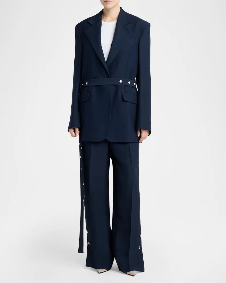 Stella McCartney Stud-Belted Oversized Blazer | Thumbnail 2 Stella McCartney Stud-Belted Oversized Blazer | Thumbnail 2