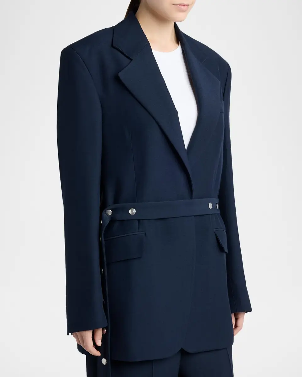 Stella McCartney Stud-Belted Oversized Blazer | Thumbnail 4 Stella McCartney Stud-Belted Oversized Blazer | Thumbnail 4