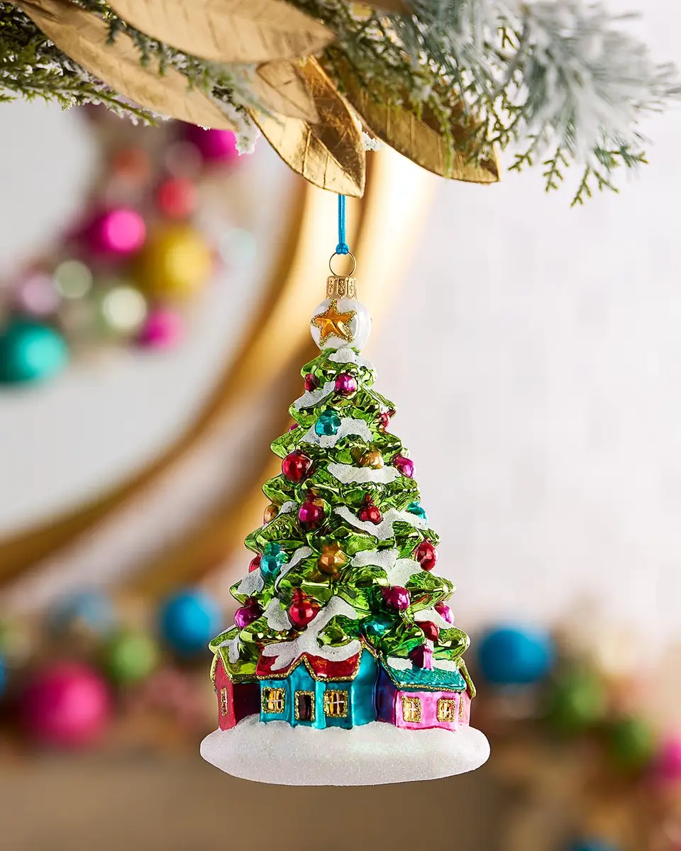 Exclusive Tree with Little Houses Christmas Ornament | Thumbnail 2 Exclusive Tree with Little Houses Christmas Ornament | Thumbnail 2
