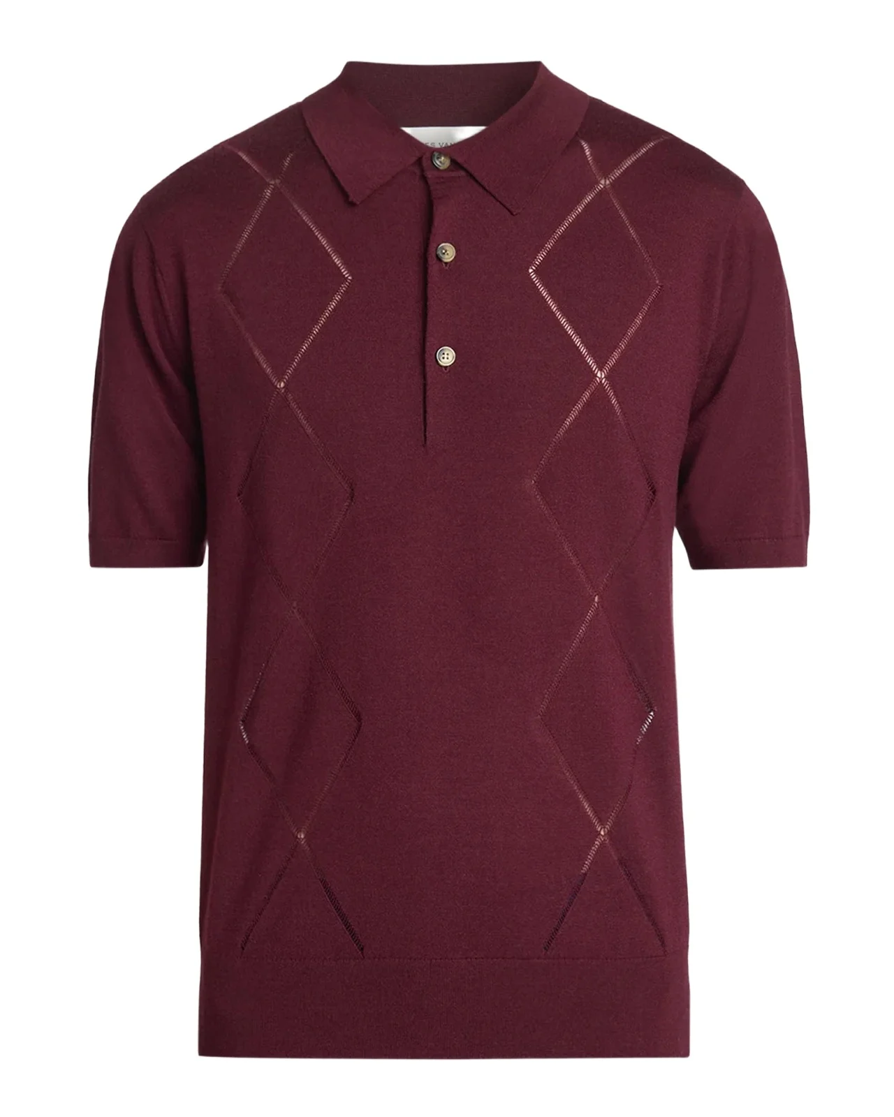Men's Cotton Argyle Wool Polo Men's Cotton Argyle Wool Polo