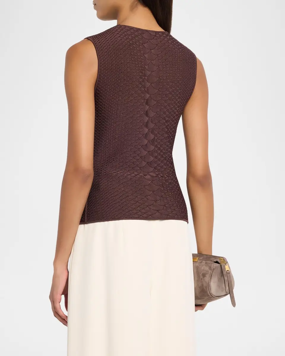 Adam Lippes Divya Textured Knit Tank Top | Thumbnail 3 Adam Lippes Divya Textured Knit Tank Top | Thumbnail 3
