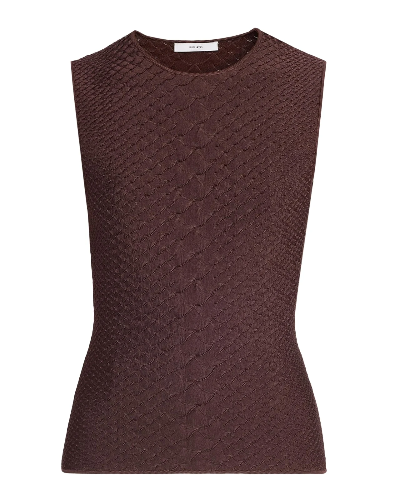 Adam Lippes Divya Textured Knit Tank Top