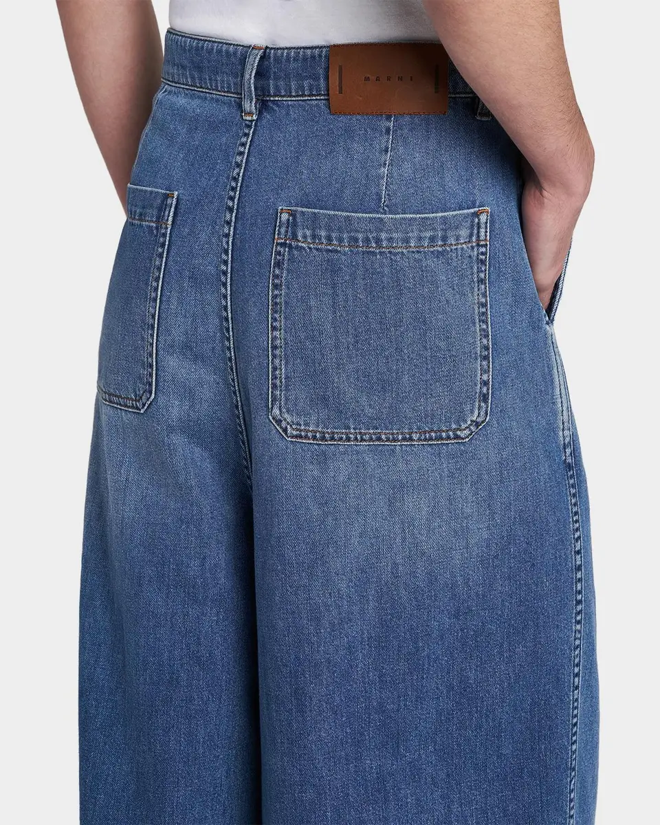 Marni Pleated-Front High-Rise Wide-Leg Jeans | Thumbnail 3 Marni Pleated-Front High-Rise Wide-Leg Jeans | Thumbnail 3