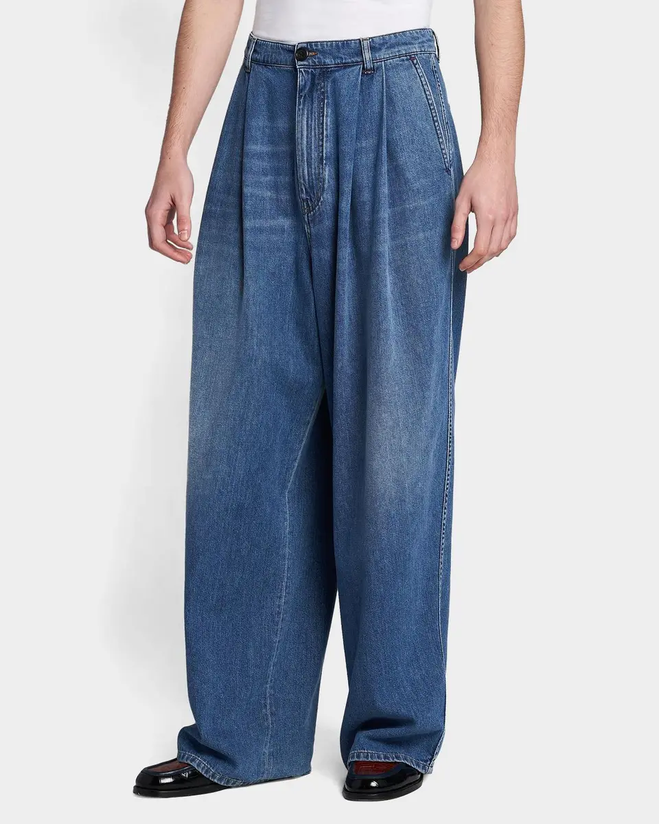 Marni Pleated-Front High-Rise Wide-Leg Jeans | Thumbnail 5 Marni Pleated-Front High-Rise Wide-Leg Jeans | Thumbnail 5