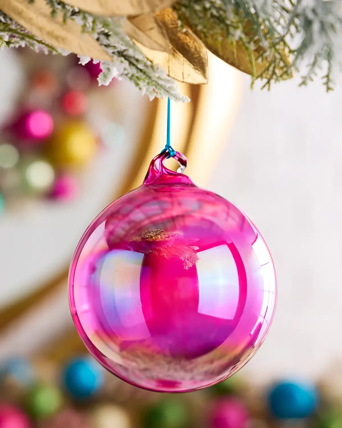 Winward Home x Jim Marvin 4.7" Bottle Glass Ball Christmas Ornament