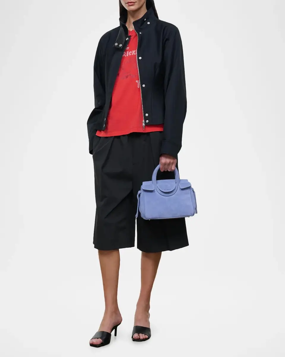 Staud Maude Mini Suede Carryall Bag | Thumbnail 4