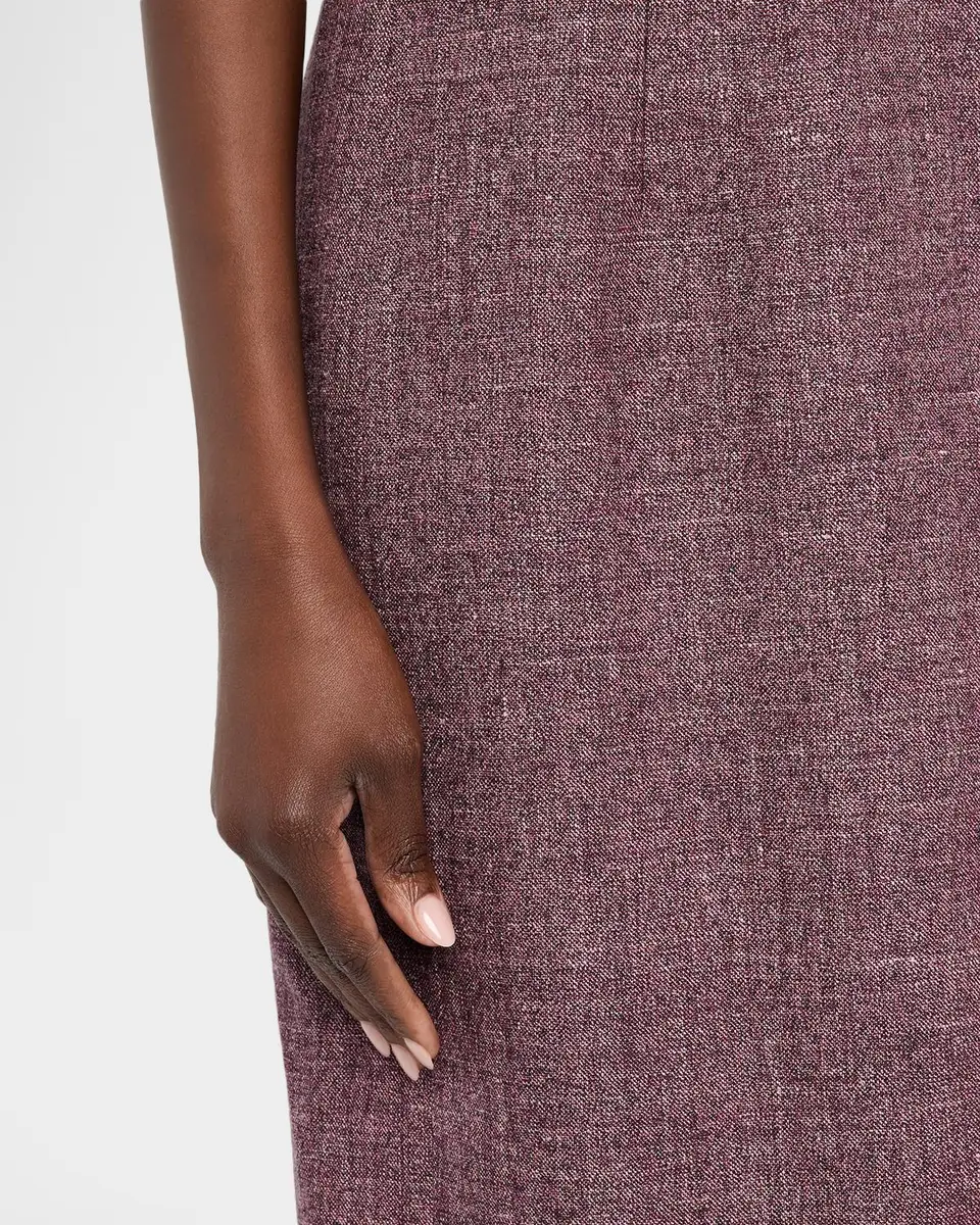 Lafayette 148 New York Sleeveless Wool Mouline Knee-Length Dress | Thumbnail 5 Lafayette 148 New York Sleeveless Wool Mouline Knee-Length Dress | Thumbnail 5