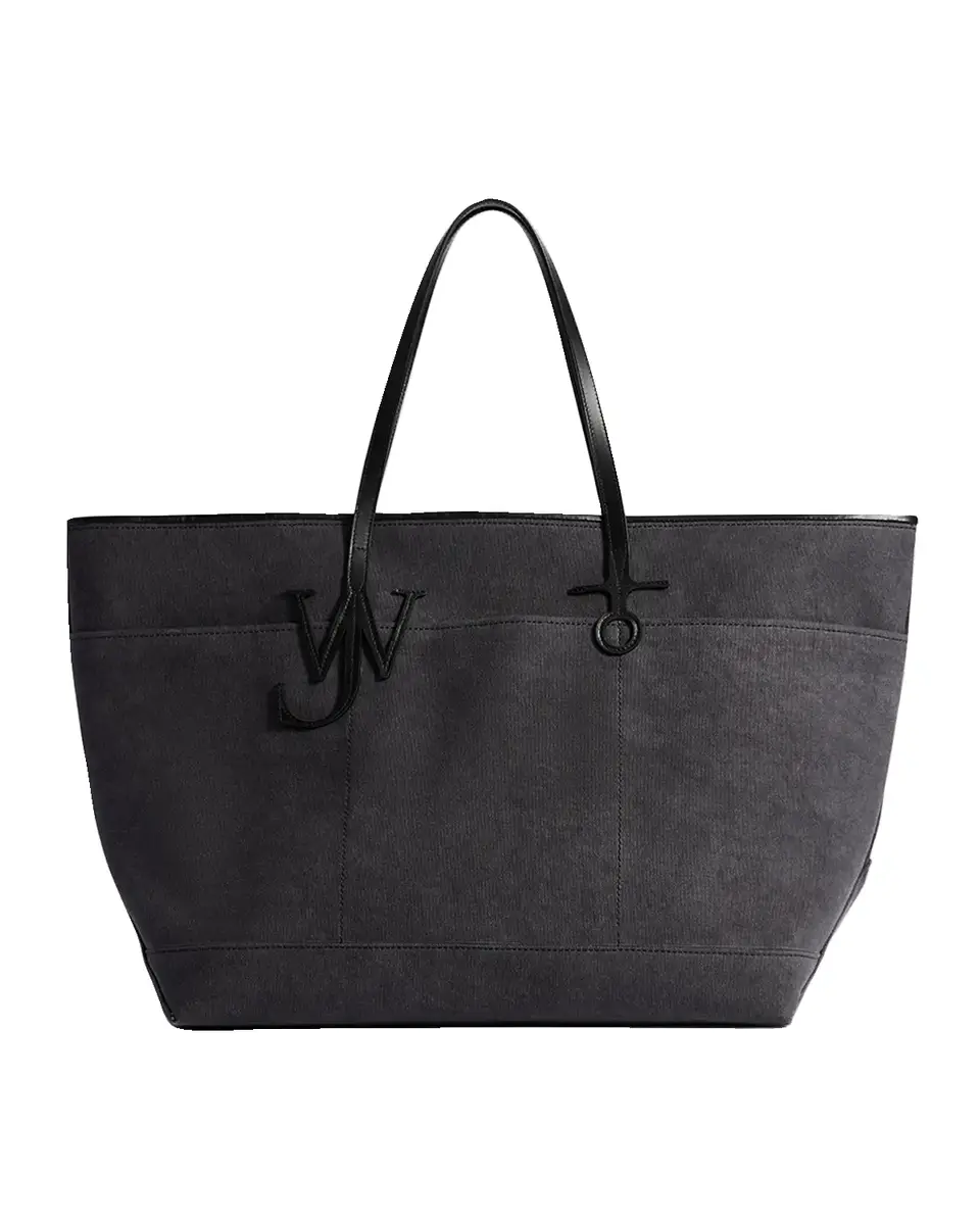 JW Anderson Men's Xl Anchor Canvas Leather-Trim Tote Bag | Thumbnail 2 JW Anderson Men's Xl Anchor Canvas Leather-Trim Tote Bag | Thumbnail 2