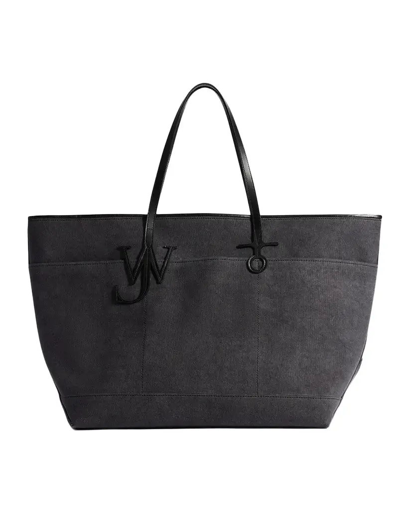 JW Anderson Men's Xl Anchor Canvas Leather-Trim Tote Bag
