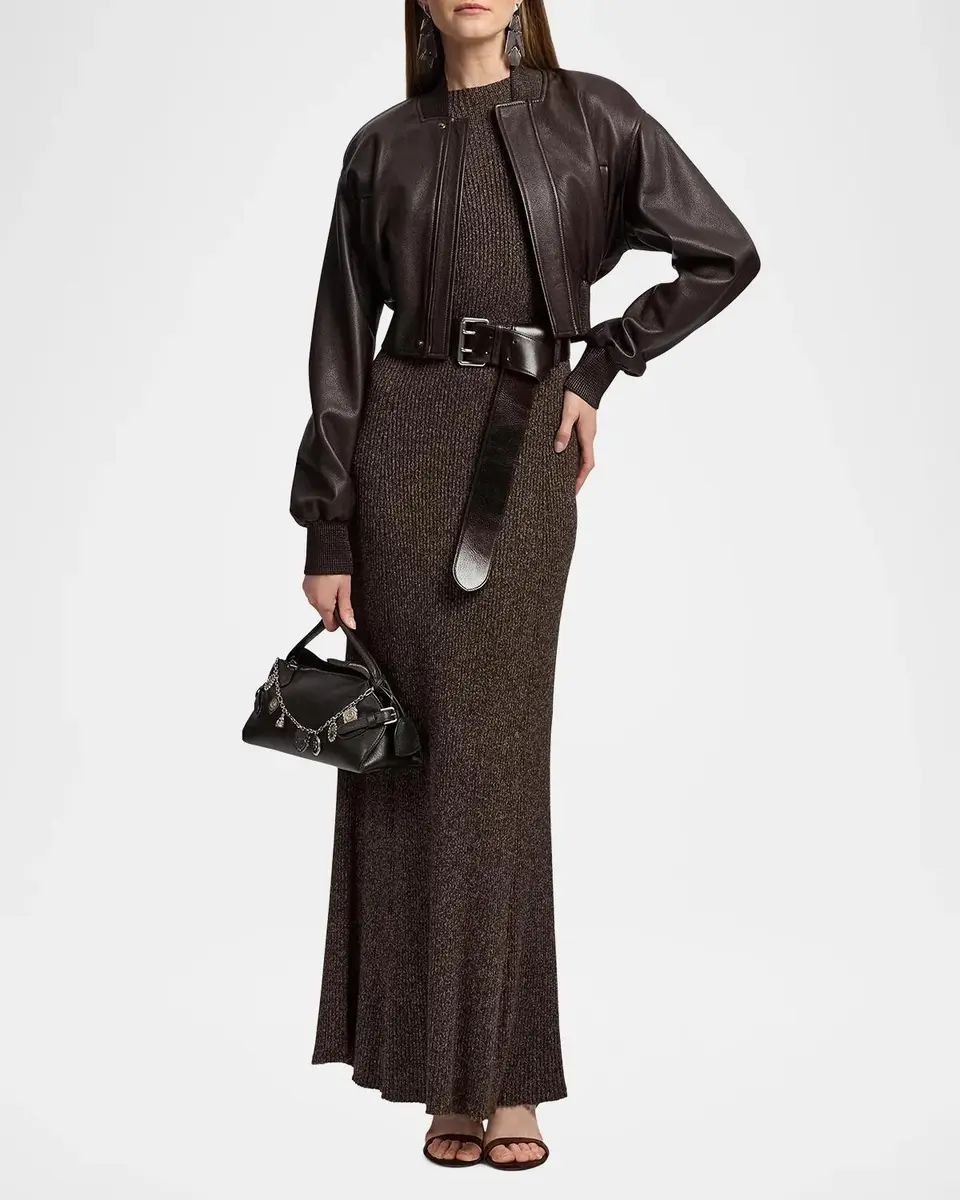Ralph Lauren Collection Windi Silk-Blend Mouliné Day Dress | Thumbnail 2 Ralph Lauren Collection Windi Silk-Blend Mouliné Day Dress | Thumbnail 2