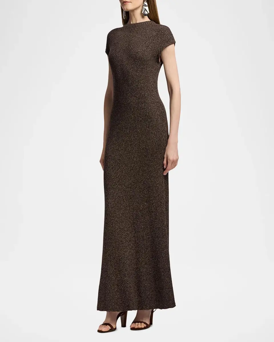 Ralph Lauren Collection Windi Silk-Blend Mouliné Day Dress | Thumbnail 6 Ralph Lauren Collection Windi Silk-Blend Mouliné Day Dress | Thumbnail 6