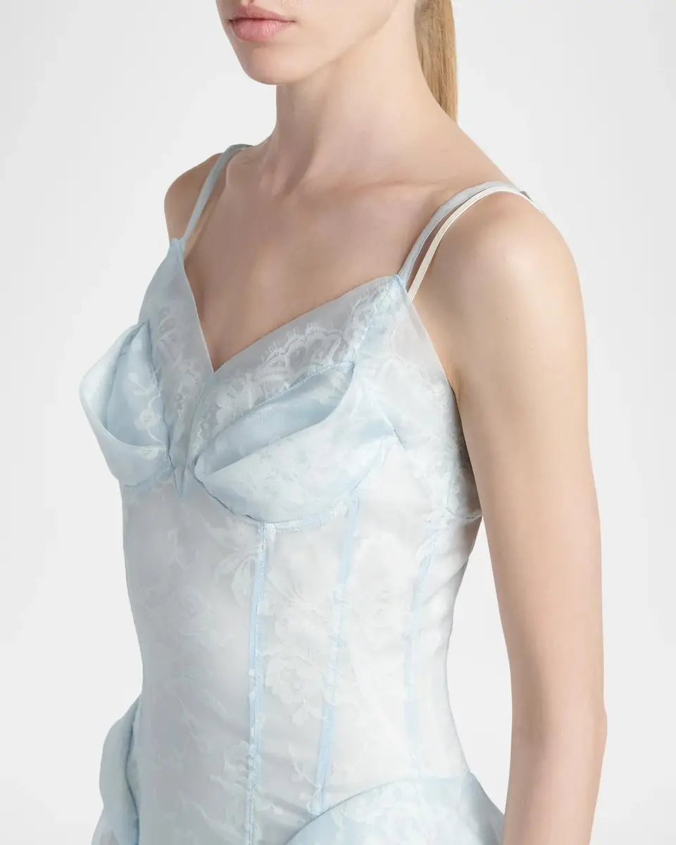 Alexander McQueen Peplum Silk Lace Cocktail Dress | Thumbnail 5 Alexander McQueen Peplum Silk Lace Cocktail Dress | Thumbnail 5