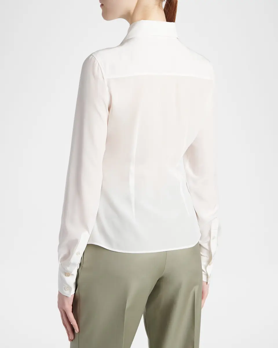 Alexander McQueen Beaded Silk Slim Button-Down Shirt | Thumbnail 3 Alexander McQueen Beaded Silk Slim Button-Down Shirt | Thumbnail 3