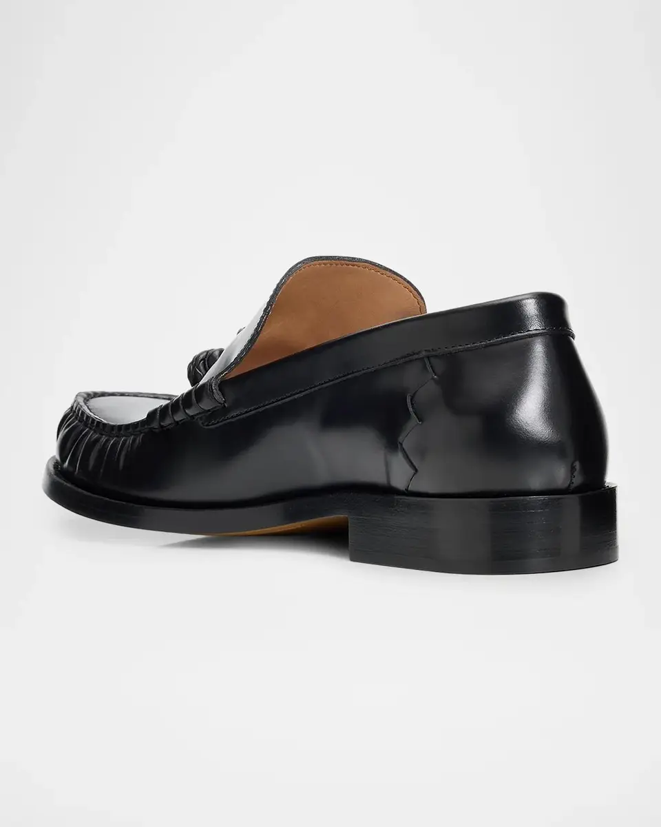 Bottega Veneta Men's Leather Moc-Toe Loafers with Coaxial Knot | Thumbnail 2 Bottega Veneta Men's Leather Moc-Toe Loafers with Coaxial Knot | Thumbnail 2