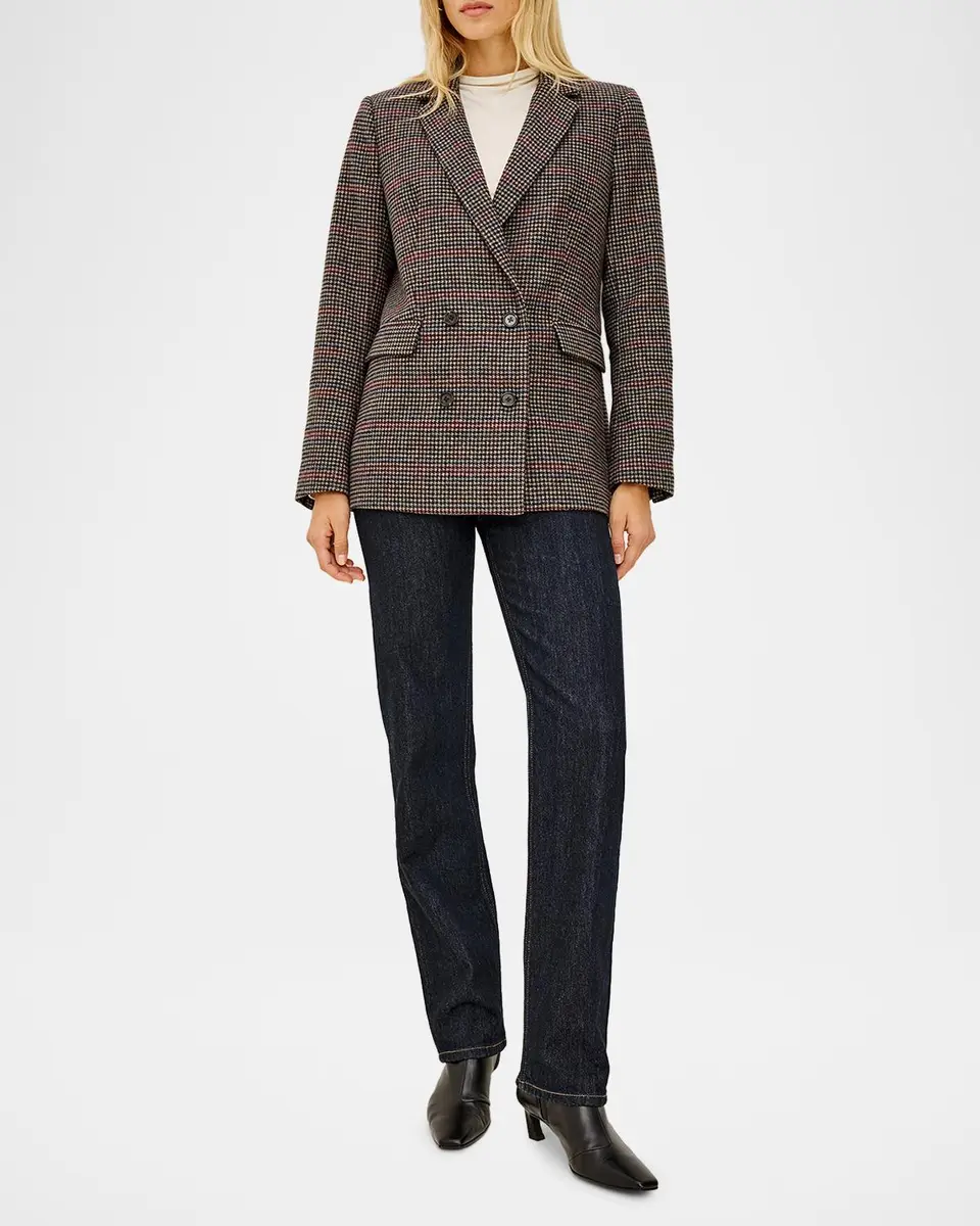 RAILS Jac Houndstooth Double-Breasted Blazer | Thumbnail 2 RAILS Jac Houndstooth Double-Breasted Blazer | Thumbnail 2