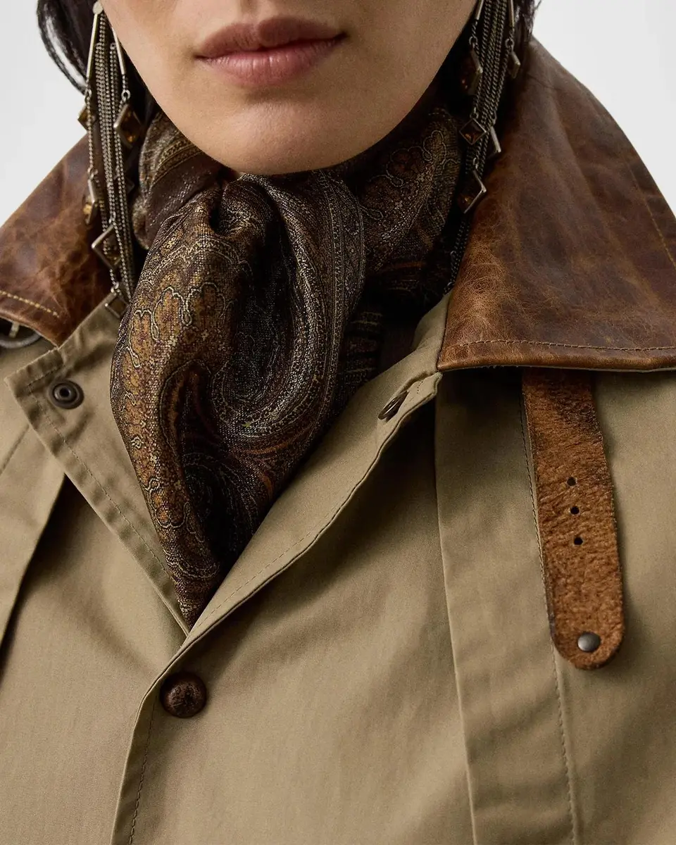 Ralph Lauren Collection Paisley-Print Silk Square Scarf | Thumbnail 2 Ralph Lauren Collection Paisley-Print Silk Square Scarf | Thumbnail 2