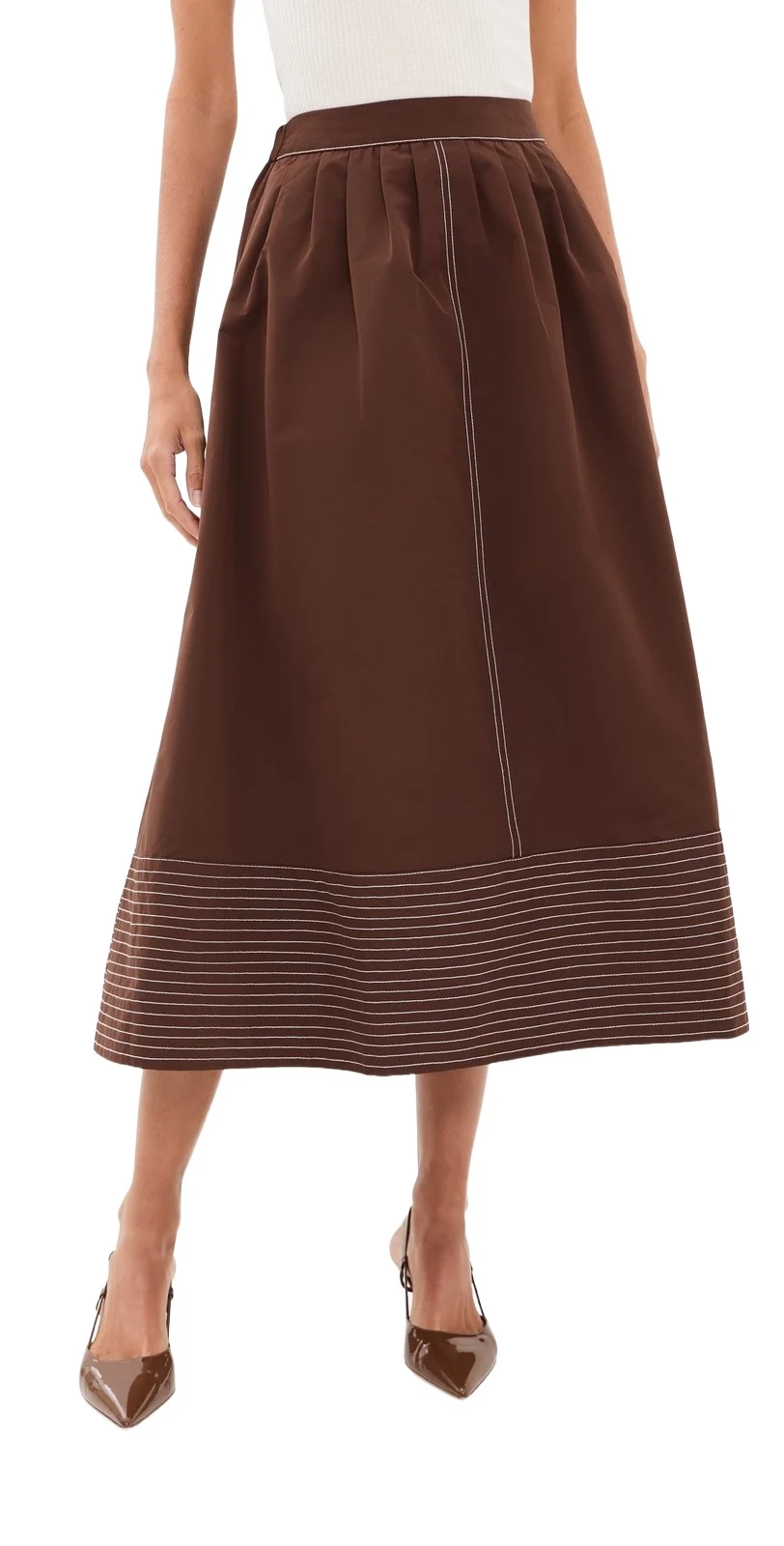 Paneled Hem Skirt