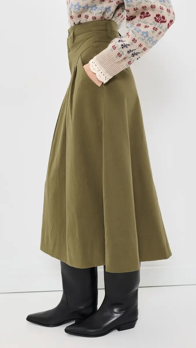 The Great. THE GREAT. The Field Skirt | Thumbnail 4 The Great. THE GREAT. The Field Skirt | Thumbnail 4