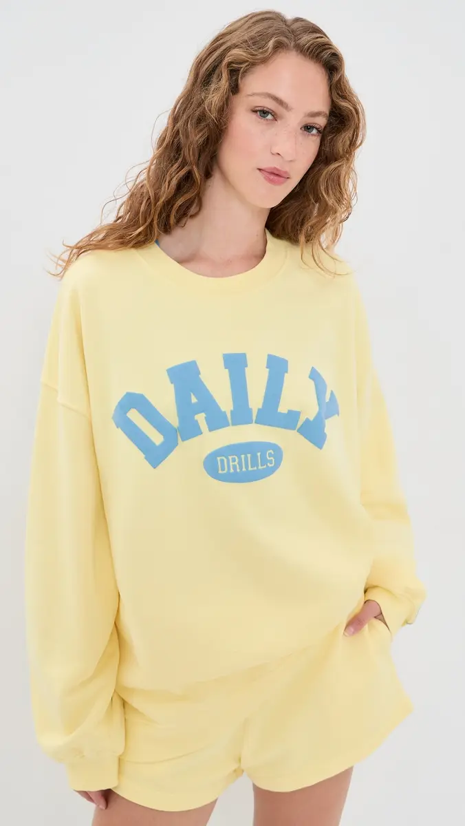 Daily Drills Oversized Daily Crew Sweatshirt | Thumbnail 2 Daily Drills Oversized Daily Crew Sweatshirt | Thumbnail 2