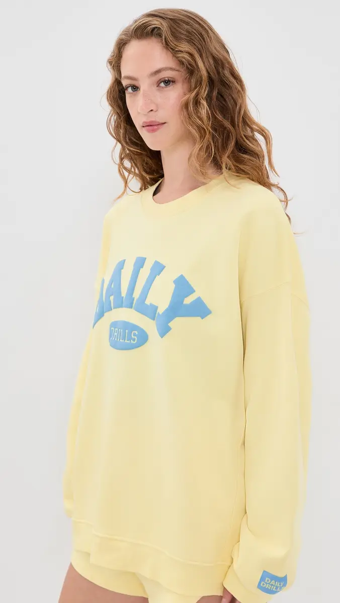 Daily Drills Oversized Daily Crew Sweatshirt | Thumbnail 4 Daily Drills Oversized Daily Crew Sweatshirt | Thumbnail 4