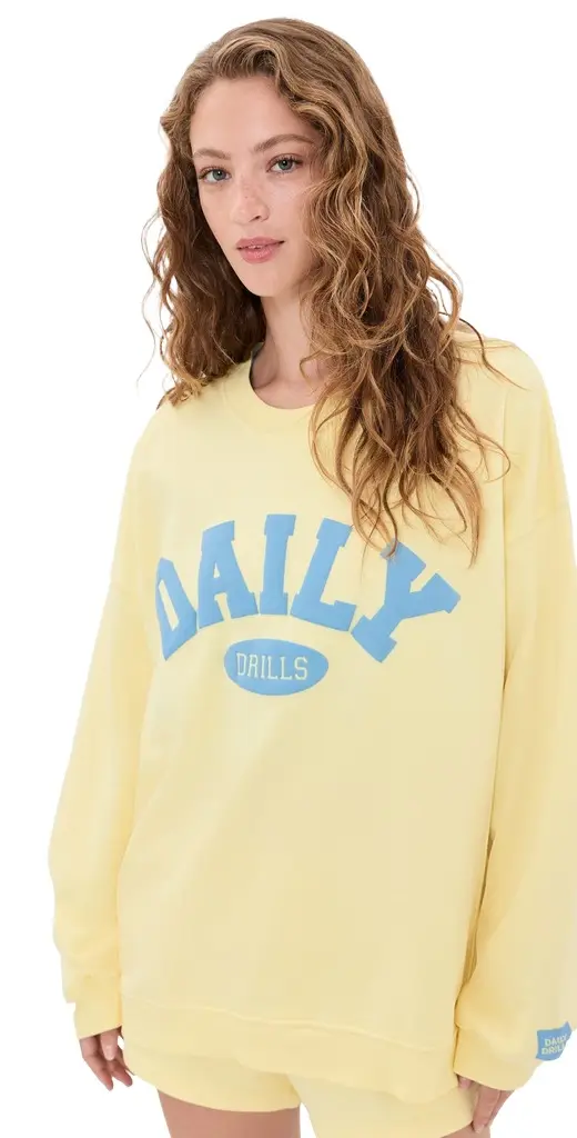 Daily Drills Oversized Daily Crew Sweatshirt
