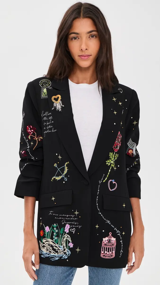 Cinq à Sept Starry Scribbles Kelsa Blazer | Thumbnail 2