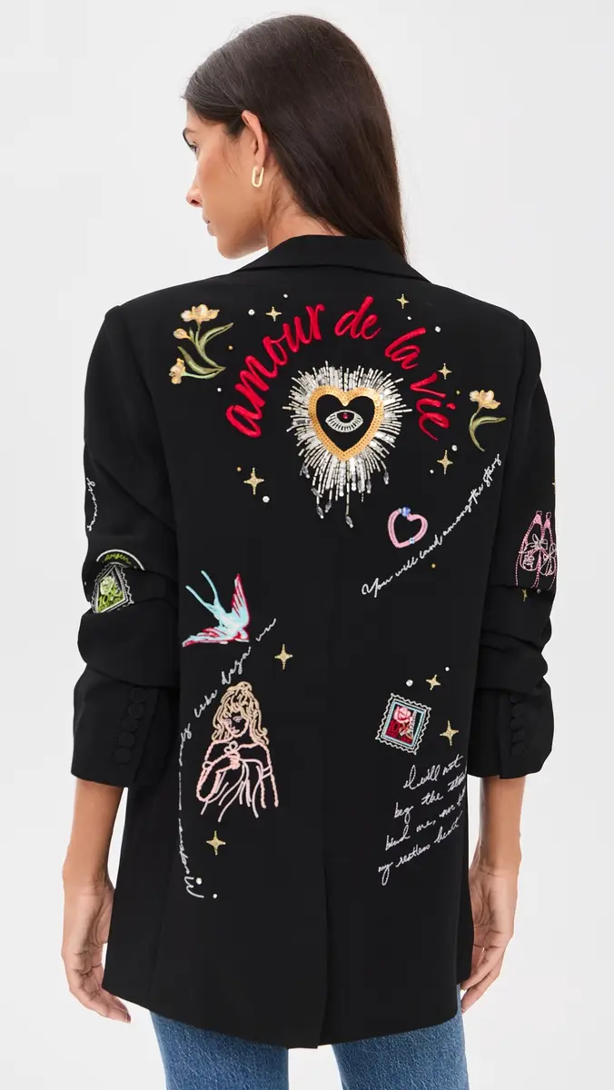Cinq à Sept Starry Scribbles Kelsa Blazer | Thumbnail 3