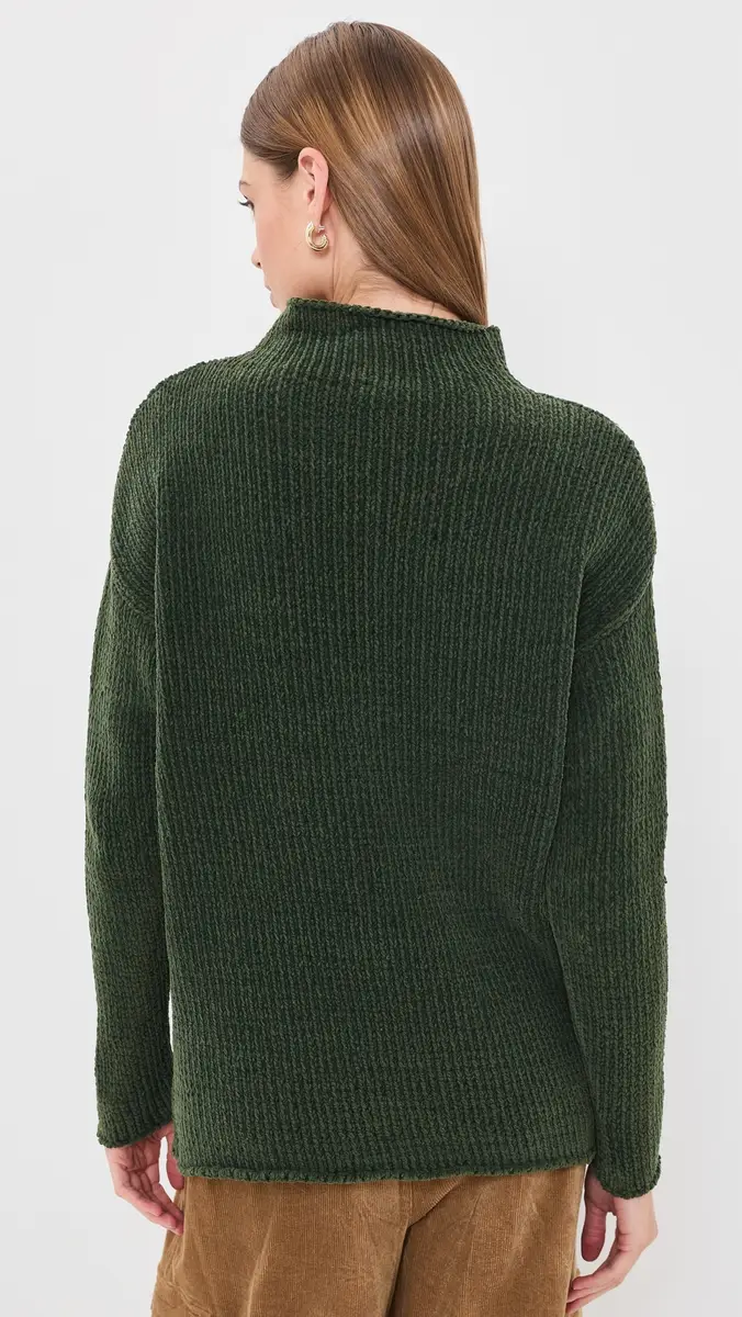 R13 Mock Neck Elongated Sweater | Thumbnail 3 R13 Mock Neck Elongated Sweater | Thumbnail 3