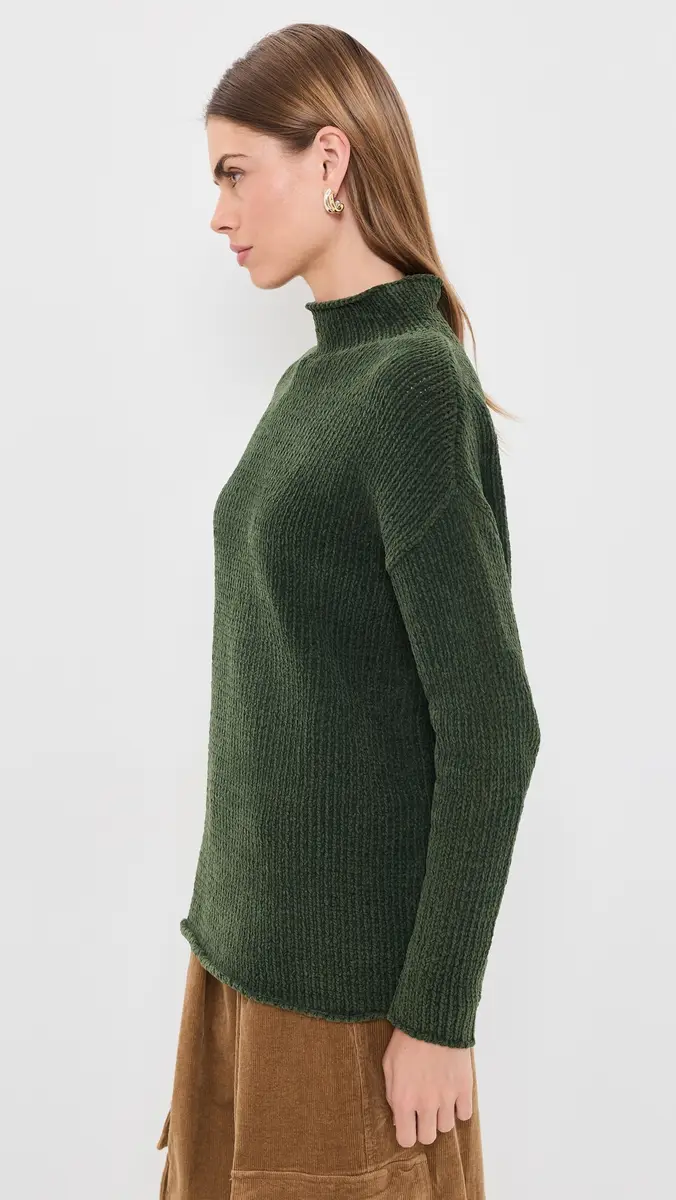 R13 Mock Neck Elongated Sweater | Thumbnail 4 R13 Mock Neck Elongated Sweater | Thumbnail 4