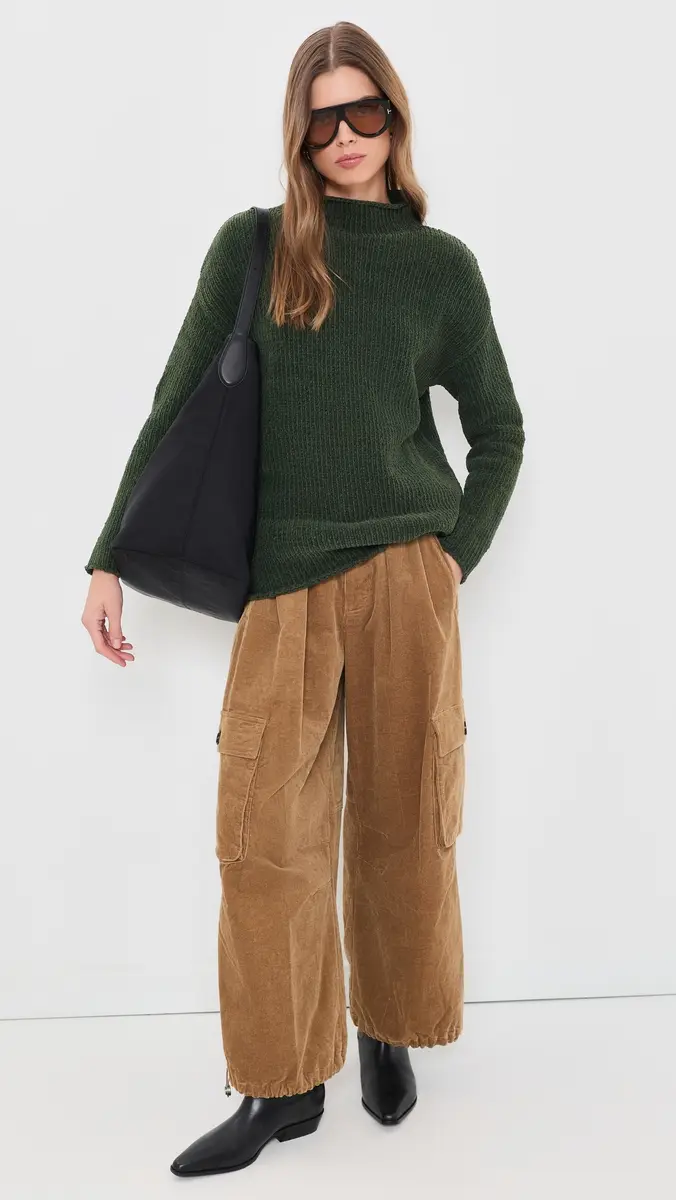 R13 Mock Neck Elongated Sweater | Thumbnail 5 R13 Mock Neck Elongated Sweater | Thumbnail 5