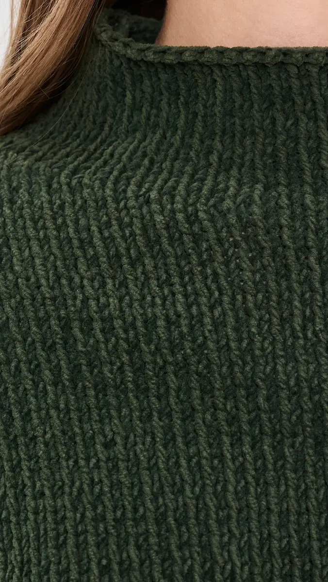 R13 Mock Neck Elongated Sweater | Thumbnail 6 R13 Mock Neck Elongated Sweater | Thumbnail 6