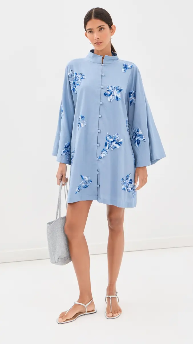 La Vie Style House Floral Mini Caftan | Thumbnail 5 La Vie Style House Floral Mini Caftan | Thumbnail 5
