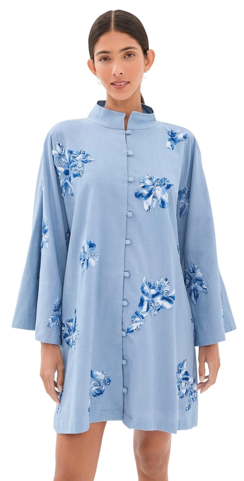 La Vie Style House Floral Mini Caftan
