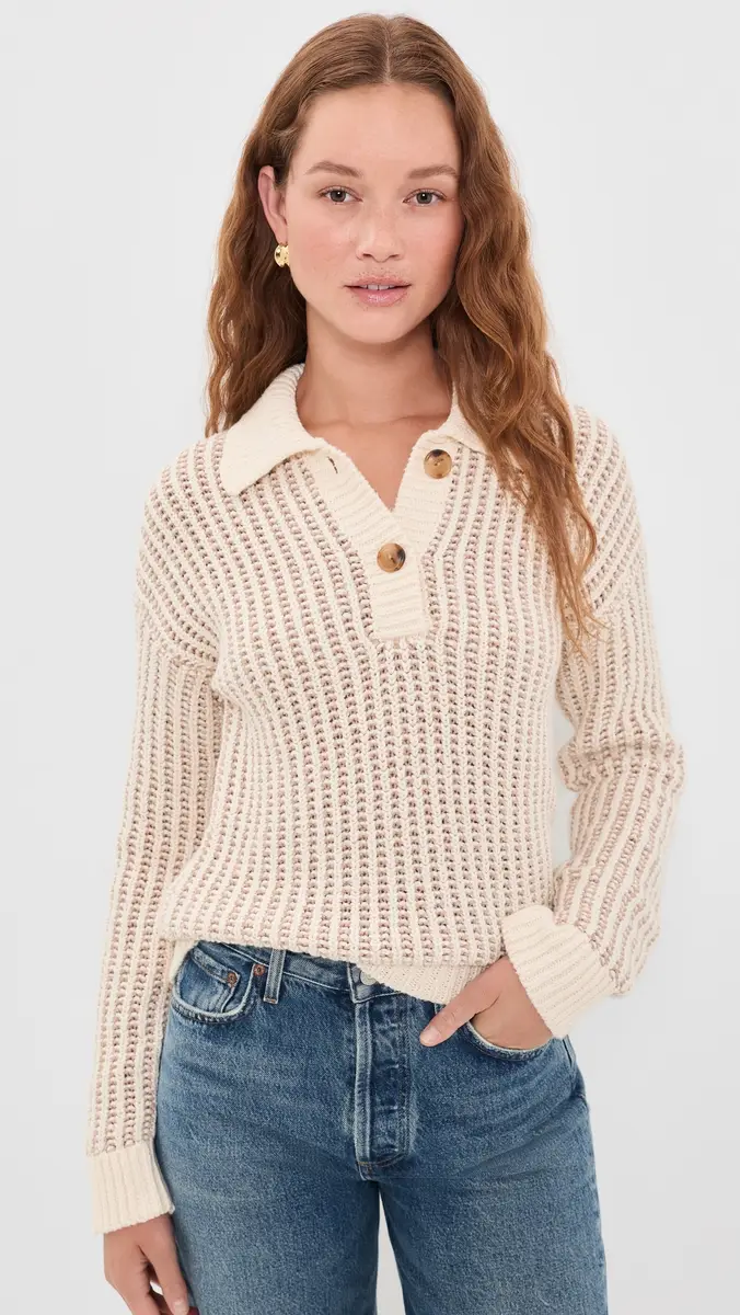 Faherty Heirloom Cotton Sweater Polo | Thumbnail 2 Faherty Heirloom Cotton Sweater Polo | Thumbnail 2