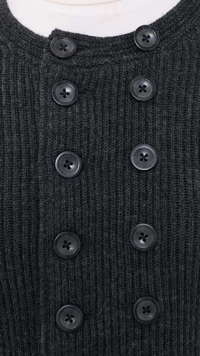 R13 Double Breasted Wool Cardigan | Thumbnail 6