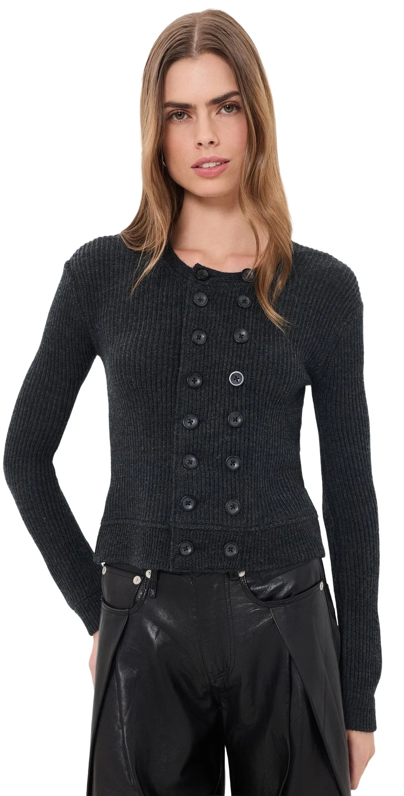 Double Breasted Wool Cardigan Double Breasted Wool Cardigan