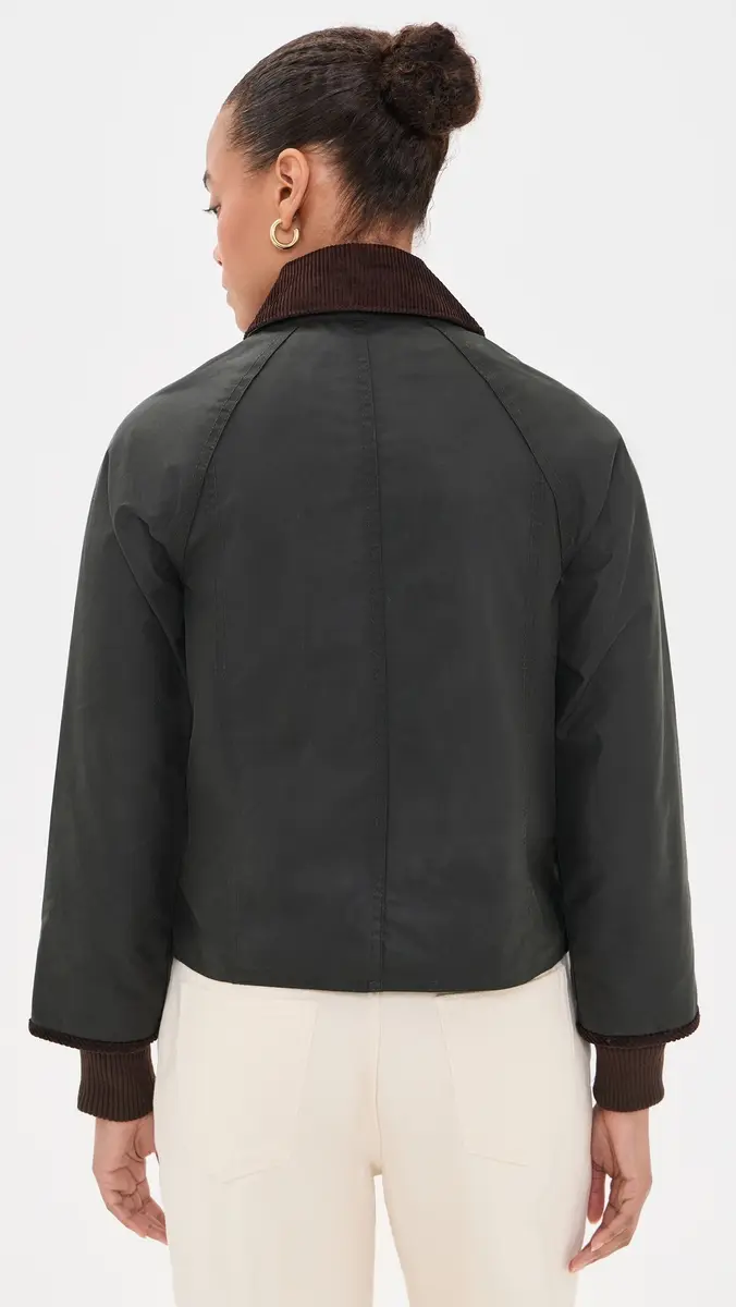 Barbour Cropped Beadnell Wax Jacket | Thumbnail 3 Barbour Cropped Beadnell Wax Jacket | Thumbnail 3