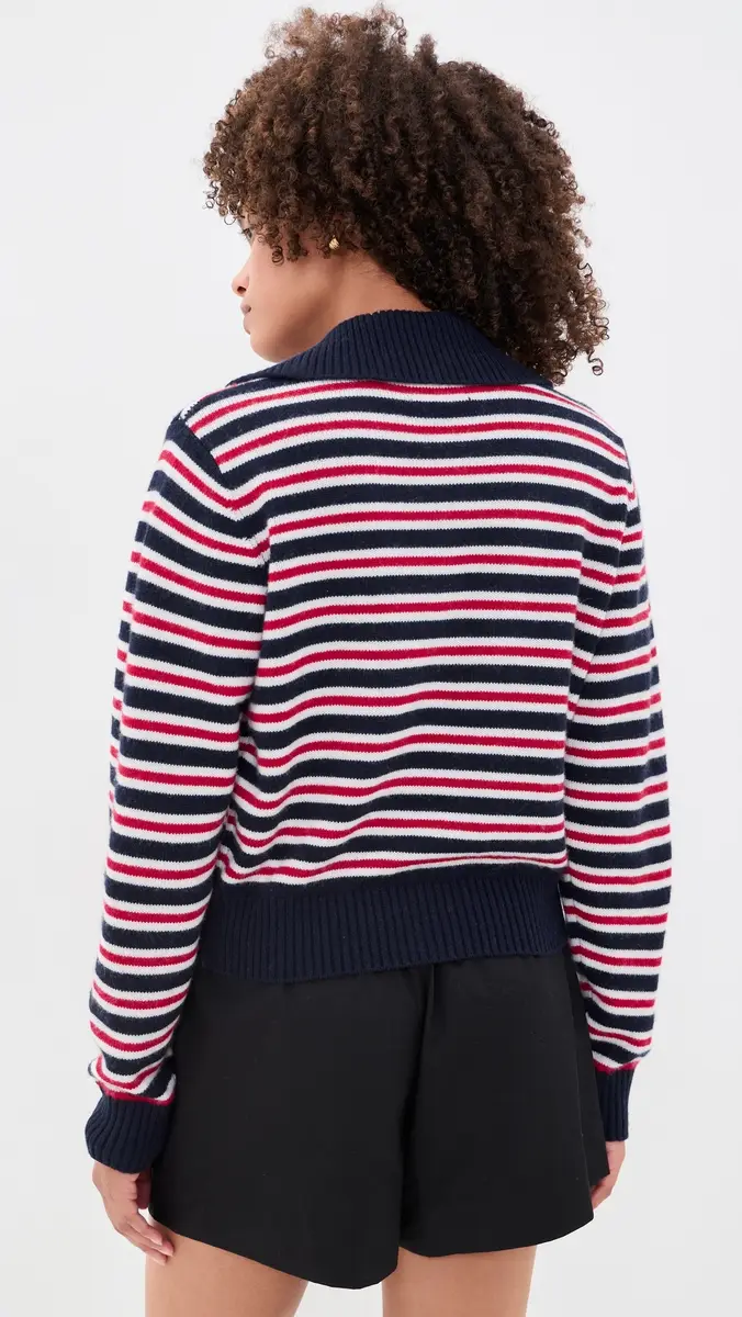 Rowing Blazers Wide Collar Polo Sweater | Thumbnail 3 Rowing Blazers Wide Collar Polo Sweater | Thumbnail 3