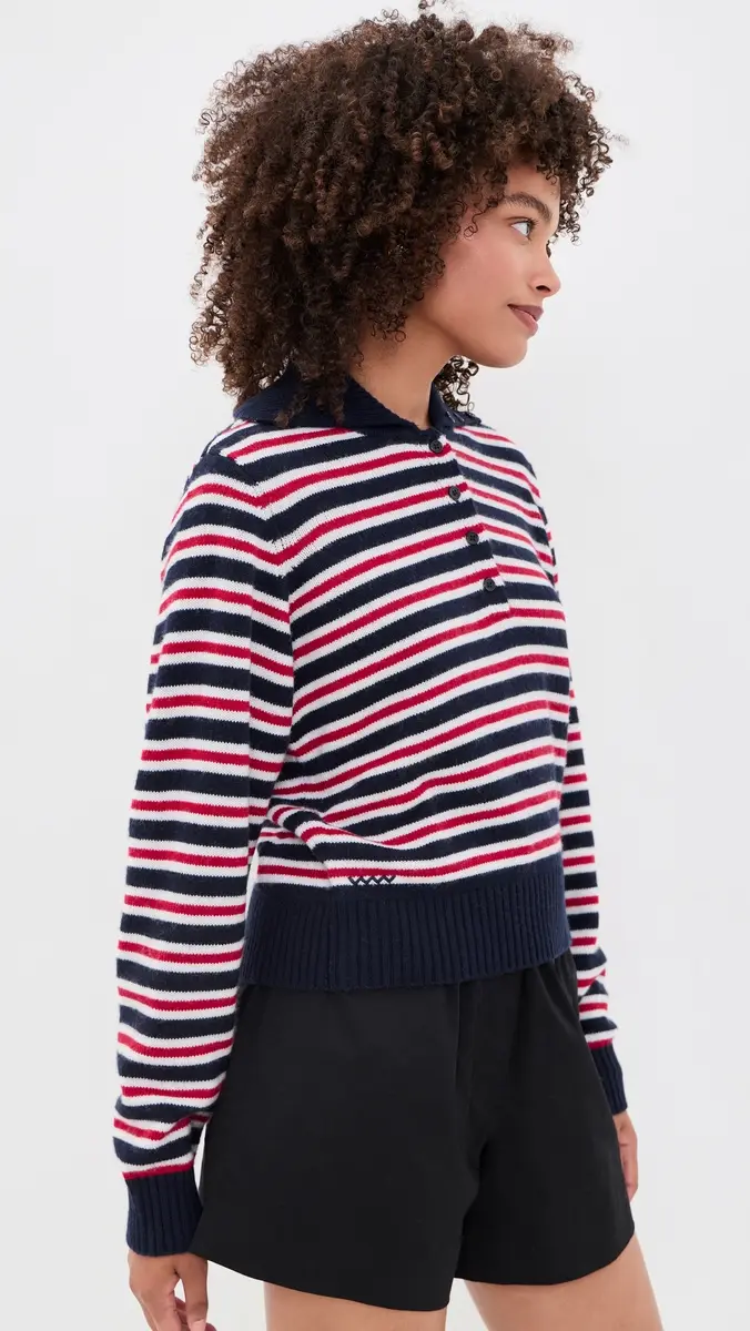 Rowing Blazers Wide Collar Polo Sweater | Thumbnail 4 Rowing Blazers Wide Collar Polo Sweater | Thumbnail 4