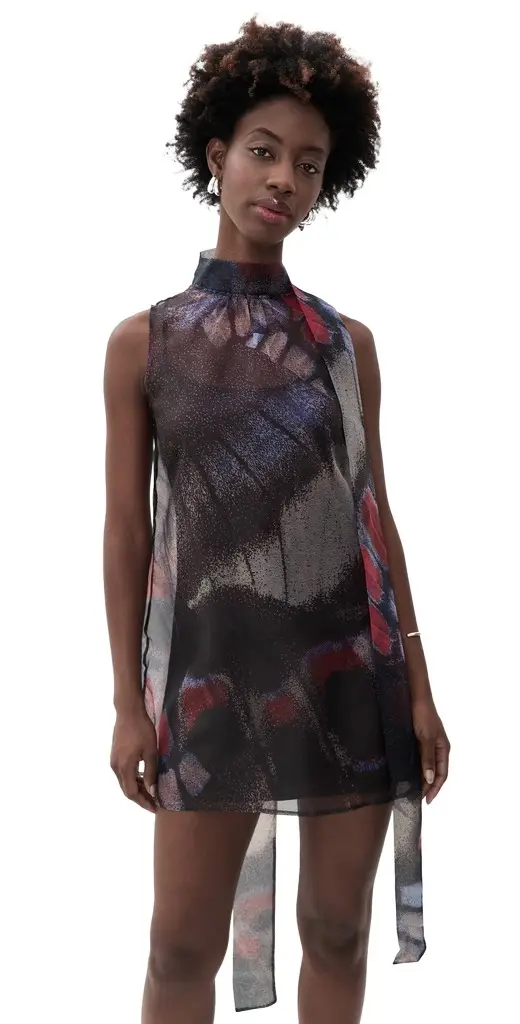 Staud Albee Butterfly Mini Dress
