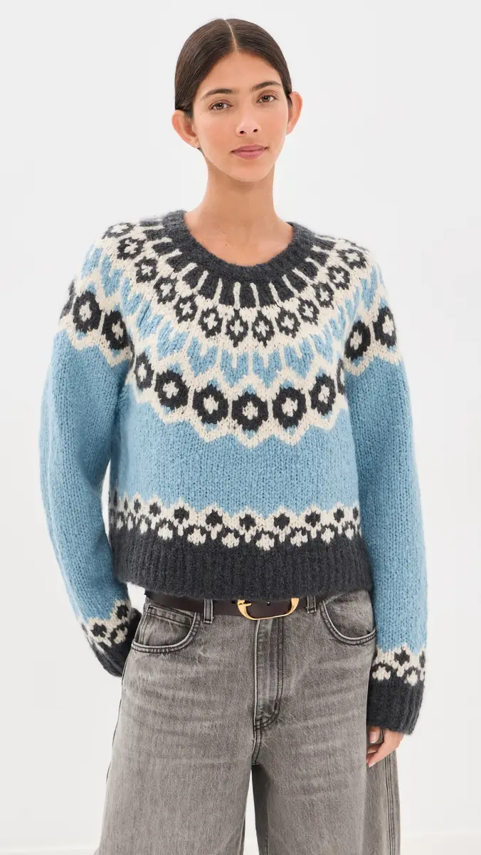 Nili Lotan Isaline Fair Isle Sweater | Thumbnail 3 Nili Lotan Isaline Fair Isle Sweater | Thumbnail 3