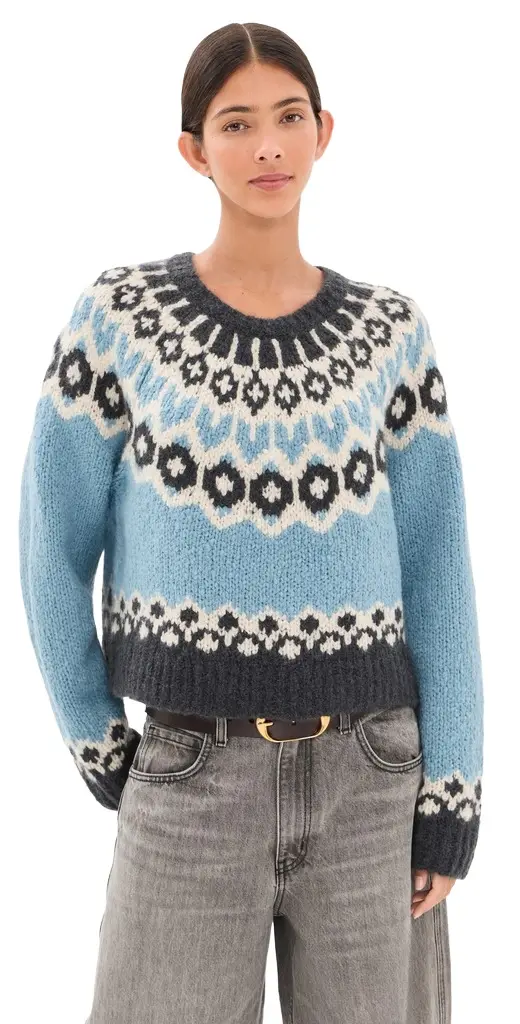 Nili Lotan Isaline Fair Isle Sweater | Image 1 Nili Lotan Isaline Fair Isle Sweater | Image 1