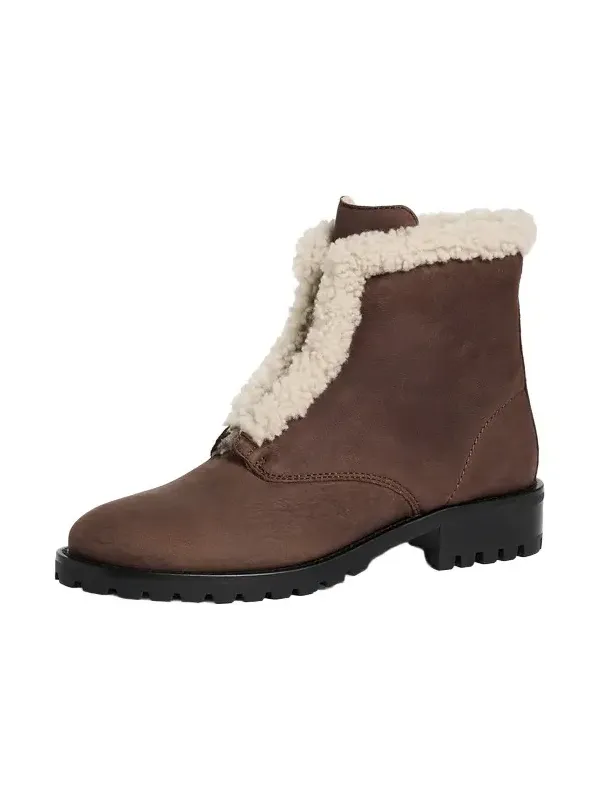 Simkhai Noah Shearling Lug Zip Boots