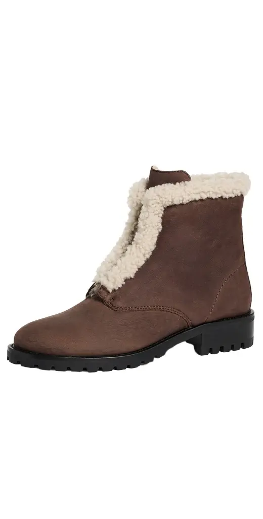 Simkhai Noah Shearling Lug Zip Boots
