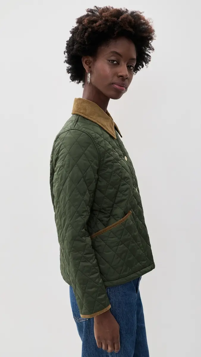 Barbour Cropped Liddesdale Quilted Jacket | Thumbnail 4 Barbour Cropped Liddesdale Quilted Jacket | Thumbnail 4